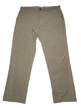 Free Fly Nomad Pants Mens 38x32 Khaki Beige Stretch Chino Casual Travel RN156039